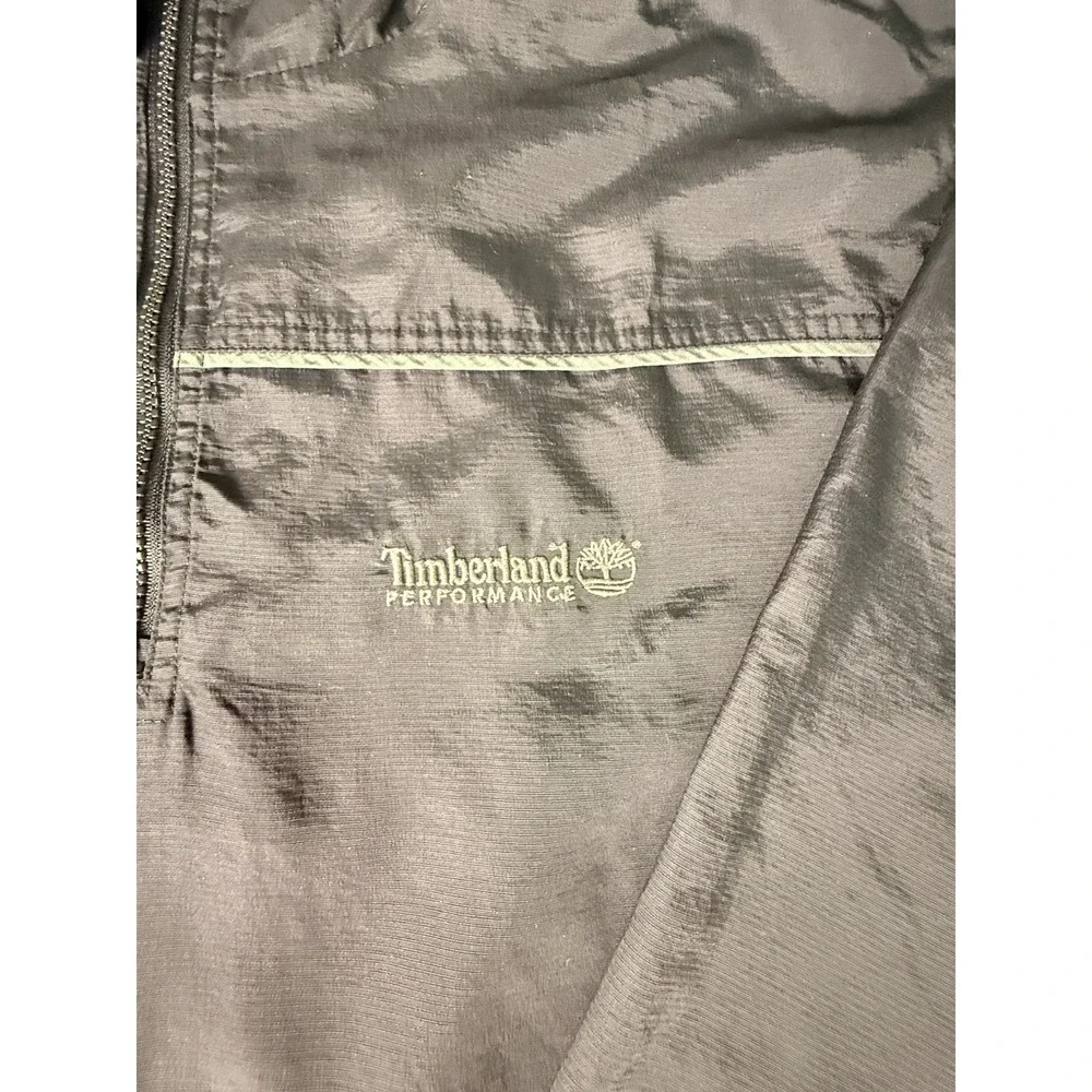 Vintage Timberland Weather Gear Wind Breaker Nylon Drawstring Pullover Quarter